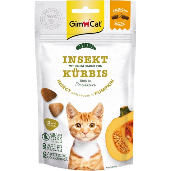 GimCat Crunchy Snacks Duck with Catnip - Crunchy and Protein Rich Cat Treats - 1 Bag (1 x 50 g) GimCat Crunchy Snacks Duck with Catnip - Crunchy and Protein Rich Cat Treats - 1 Bag (1 x 50 g)
