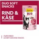 GimCat Duo Soft Snacks with Beef with Cheese - Visible Combination of Two Delicious Flavours - 1 Bag (1 x 50 g) GimCat Duo Soft Snacks with Beef with Cheese - Visible Combination of Two Delicious Flavours - 1 Bag (1 x 50 g)