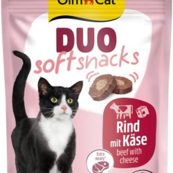 GimCat Duo Soft Snacks with Beef with Cheese - Visible Combination of Two Delicious Flavours - 1 Bag (1 x 50 g) GimCat Duo Soft Snacks with Beef with Cheese - Visible Combination of Two Delicious Flavours - 1 Bag (1 x 50 g)