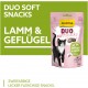 GimCat Duo Soft Snacks with Beef with Cheese - Visible Combination of Two Delicious Flavours - 1 Bag (1 x 50 g) GimCat Duo Soft Snacks with Beef with Cheese - Visible Combination of Two Delicious Flavours - 1 Bag (1 x 50 g)