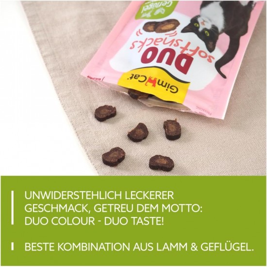 GimCat Duo Soft Snacks with Beef with Cheese - Visible Combination of Two Delicious Flavours - 1 Bag (1 x 50 g) GimCat Duo Soft Snacks with Beef with Cheese - Visible Combination of Two Delicious Flavours - 1 Bag (1 x 50 g)