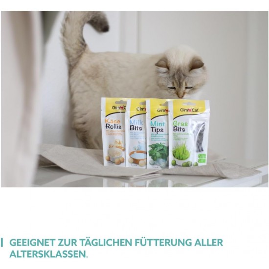 GimCat Milk Bits - Grain-Free and Vitamin-Rich Cat Snack with the Best of Milk - Pack of 8 (8 x 40 g) GimCat Milk Bits - Grain-Free and Vitamin-Rich Cat Snack with the Best of Milk - Pack of 8 (8 x 40 g)