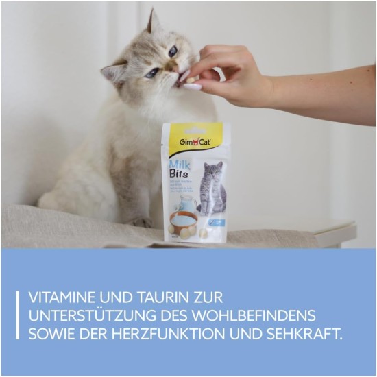 GimCat Milk Bits - Grain-Free and Vitamin-Rich Cat Snack with the Best of Milk - Pack of 8 (8 x 40 g) GimCat Milk Bits - Grain-Free and Vitamin-Rich Cat Snack with the Best of Milk - Pack of 8 (8 x 40 g)
