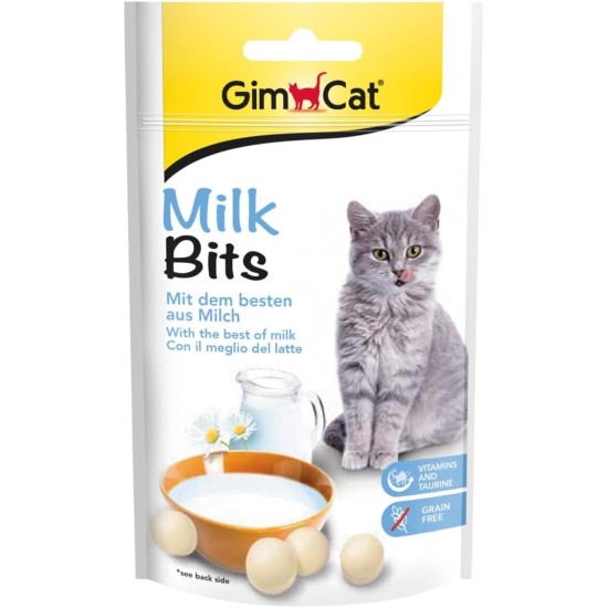 GimCat Milk Bits - Grain-Free and Vitamin-Rich Cat Snack with the Best of Milk - Pack of 8 (8 x 40 g) GimCat Milk Bits - Grain-Free and Vitamin-Rich Cat Snack with the Best of Milk - Pack of 8 (8 x 40 g)