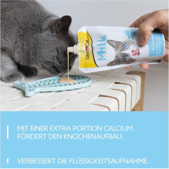 GimCat Milk from real lactose-reduced whole milk with calcium for healthy bones, 1 x 200ml GimCat Milk from real lactose-reduced whole milk with calcium for healthy bones, 1 x 200ml