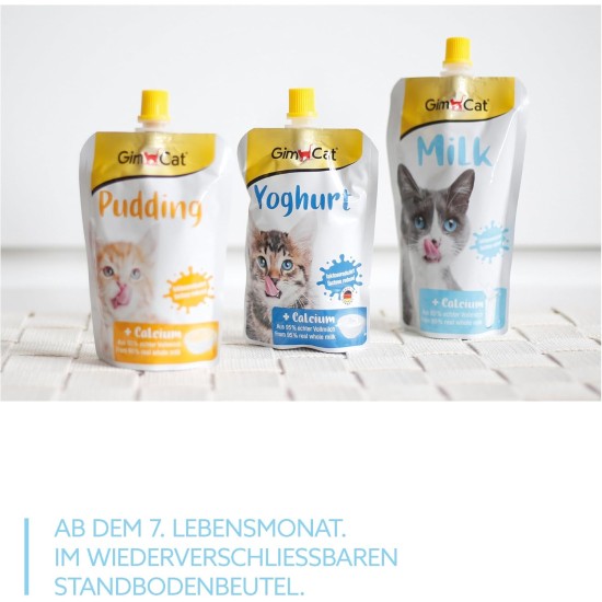 GimCat Milk from real lactose-reduced whole milk with calcium for healthy bones, 1 x 200ml GimCat Milk from real lactose-reduced whole milk with calcium for healthy bones, 1 x 200ml