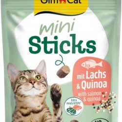 GimCat Mini Sticks Salmon & Quinoa - Small Appetizers for Special Enjoyment - 1 Bag (1 x 50 g) GimCat Mini Sticks Salmon & Quinoa - Small Appetizers for Special Enjoyment - 1 Bag (1 x 50 g)