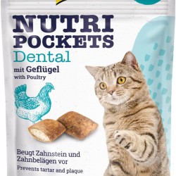 GimCat Nutri Pockets Dental Crispy Cat Snack with Creamy Filling and Functional Ingredients 1 Bag (1 x 60 g) GimCat Nutri Pockets Dental Crispy Cat Snack with Creamy Filling and Functional Ingredients 1 Bag (1 x 60 g)