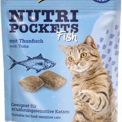 GimCat Nutri Pockets Fish Tuna - Crispy Cat Snack with Functional Ingredients - 1 Bag (1 x 60 g) GimCat Nutri Pockets Fish Tuna - Crispy Cat Snack with Functional Ingredients - 1 Bag (1 x 60 g)