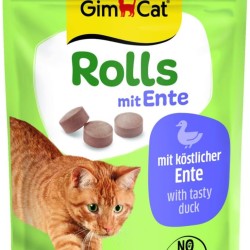 GimCat Rolls with duck - the snack for more enjoyment and fun with high-quality ingredients - 1 bag (1 x 40 g) GimCat Rolls with duck - the snack for more enjoyment and fun with high-quality ingredients - 1 bag (1 x 40 g)