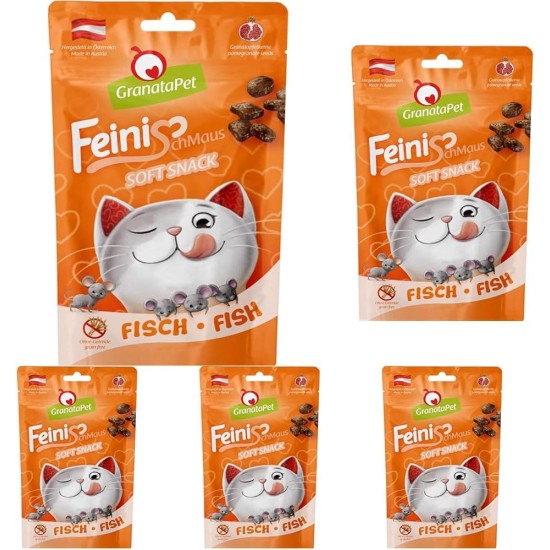 GranataPet FeiniSchmaus Chicken, Treats for Cats, Soft Cat Snack, Cat Treats without Grains & Sugar Additives, Reward for Between, 50 g GranataPet FeiniSchmaus Chicken, Treats for Cats, Soft Cat Snack, Cat Treats without Grains & Sugar Additives, Reward for Between, 50 g