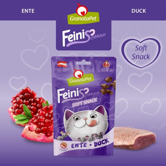 GranataPet FeiniSchmaus Chicken, Treats for Cats, Soft Cat Snack, Cat Treats without Grains & Sugar Additives, Reward for Between, 50 g GranataPet FeiniSchmaus Chicken, Treats for Cats, Soft Cat Snack, Cat Treats without Grains & Sugar Additives, Reward for Between, 50 g