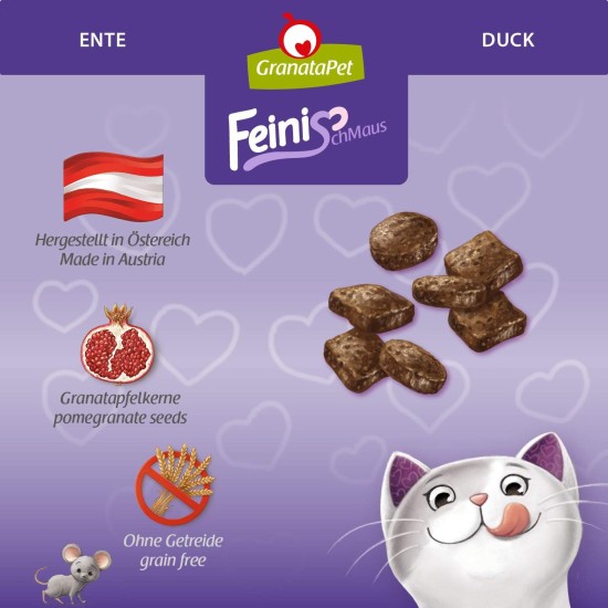 GranataPet FeiniSchmaus Chicken, Treats for Cats, Soft Cat Snack, Cat Treats without Grains & Sugar Additives, Reward for Between, 50 g GranataPet FeiniSchmaus Chicken, Treats for Cats, Soft Cat Snack, Cat Treats without Grains & Sugar Additives, Reward for Between, 50 g
