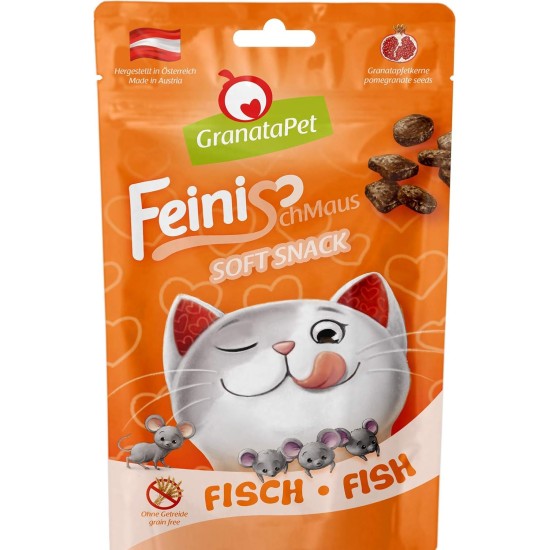 GranataPet FeiniSchmaus Duck Treats for Cats, Soft Cat Snack, Cat Treats without Grains & Sugar Additives, Reward for Between, 50 g GranataPet FeiniSchmaus Duck Treats for Cats, Soft Cat Snack, Cat Treats without Grains & Sugar Additives, Reward for Between, 50 g