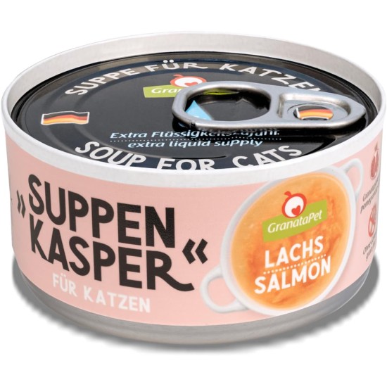 GranataPet Suppenkasper Chicken, 12 x 70 g, Snack for Cats, Treats for Extra Hydration, Soup Against Small Hunger, Cat Food without Grains and No Added Sugar GranataPet Suppenkasper Chicken, 12 x 70 g, Snack for Cats, Treats for Extra Hydration, Soup Against Small Hunger, Cat Food without Grains and No Added Sugar