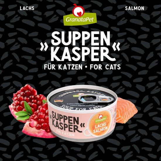 GranataPet Suppenkasper Tuna, 12 x 70 g, Snack for Cats, Treats for Extra Hydration, Soup Against Small Hunger, Cat Food without Grains and No Added Sugar GranataPet Suppenkasper Tuna, 12 x 70 g, Snack for Cats, Treats for Extra Hydration, Soup Against Small Hunger, Cat Food without Grains and No Added Sugar