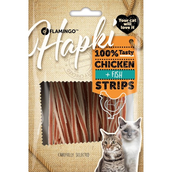 Hapki Sushi Strips Fine with Chicken and Fish 50 g Hapki Sushi Strips Fine with Chicken and Fish 50 g