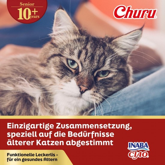 INABA Churu Cat Treats, No By-Products, Creamy Snack, Variety Box with Seafood, Grain-Free, Sugar-Free, Low Calorie, 100% Natural Meat, Premium Cat Treats, 560 g INABA Churu Cat Treats, No By-Products, Creamy Snack, Variety Box with Seafood, Grain-Free, Sugar-Free, Low Calorie, 100% Natural Meat, Premium Cat Treats, 560 g