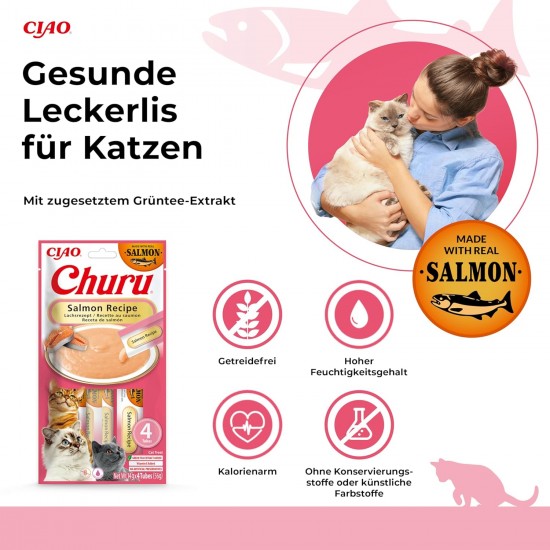 INABA Churu Cat Treats, No By-Products, Creamy Snack, Variety Box with Seafood, Grain-Free, Sugar-Free, Low Calorie, 100% Natural Meat, Premium Cat Treats, 560 g INABA Churu Cat Treats, No By-Products, Creamy Snack, Variety Box with Seafood, Grain-Free, Sugar-Free, Low Calorie, 100% Natural Meat, Premium Cat Treats, 560 g
