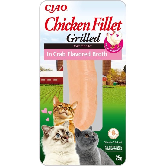 INABA Churu Fillet - Cat Snacks for Feeding from the Hand, Cat Treats in Handy Portions, Tuna Fillet in Broth with Squid, 15 g/1 Pack INABA Churu Fillet - Cat Snacks for Feeding from the Hand, Cat Treats in Handy Portions, Tuna Fillet in Broth with Squid, 15 g/1 Pack