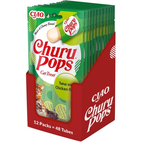 INABA Churu Fun Bites No By-Products Cat Treats, High-Quality Proteins with 56% Chicken, Grain-Free, Sugar-Free Cat Treats, Cat Treats in Small Appetizes, 96 g (Pack of 1) INABA Churu Fun Bites No By-Products Cat Treats, High-Quality Proteins with 56% Chicken, Grain-Free, Sugar-Free Cat Treats, Cat Treats in Small Appetizes, 96 g (Pack of 1)