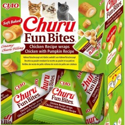 INABA Churu Fun Bites No By-Products Cat Treats, High-Quality Proteins with 56% Chicken, Grain-Free, Sugar-Free Cat Treats, Cat Treats in Small Appetizes, 96 g (Pack of 1) INABA Churu Fun Bites No By-Products Cat Treats, High-Quality Proteins with 56% Chicken, Grain-Free, Sugar-Free Cat Treats, Cat Treats in Small Appetizes, 96 g (Pack of 1)
