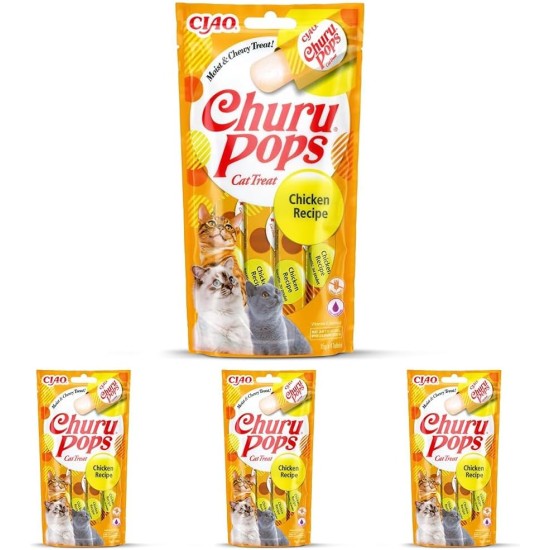 INABA Churu Pops Rich in Tuna Cat Treats, Grain-Free, Sugar-Free, No Artificial Flavours, High Moisture Content, Cat Snacks, 60 g (Pack of 1) INABA Churu Pops Rich in Tuna Cat Treats, Grain-Free, Sugar-Free, No Artificial Flavours, High Moisture Content, Cat Snacks, 60 g (Pack of 1)