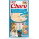 INABA Churu Puree Cat Snacks - Cat Paste for Feeding from the Hand - Cat Sticks with Tuna & Clam - 4 Sticks x 14 g INABA Churu Puree Cat Snacks - Cat Paste for Feeding from the Hand - Cat Sticks with Tuna & Clam - 4 Sticks x 14 g