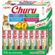 INABA Churu Puree Cat Treats Creamy Snacks, Variety Box with Tuna & Seafood 40 x 14 g, Premium Quality Cat Snacks INABA Churu Puree Cat Treats Creamy Snacks, Variety Box with Tuna & Seafood 40 x 14 g, Premium Quality Cat Snacks