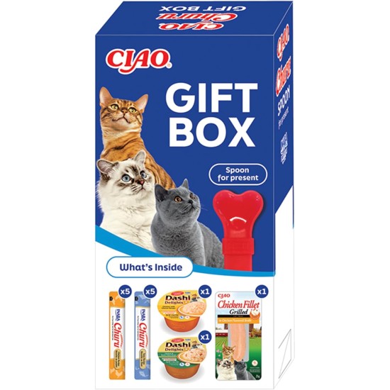 INABA Churu Puree Multipack - Total 20 Tubes: 5x Chicken with Cheese, 5x Chicken with Beef, 5x Chicken with Cheese & Beef and 5x Chicken with Salmon INABA Churu Puree Multipack - Total 20 Tubes: 5x Chicken with Cheese, 5x Chicken with Beef, 5x Chicken with Cheese & Beef and 5x Chicken with Salmon