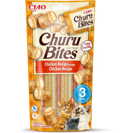 INABA Churu Rolls Rich in Chicken and Tuna Cat Treats | Grain-Free, Sugar Free, No Artificial Flavours Cat Snacks 40 g (Pack of 1) INABA Churu Rolls Rich in Chicken and Tuna Cat Treats | Grain-Free, Sugar Free, No Artificial Flavours Cat Snacks 40 g (Pack of 1)
