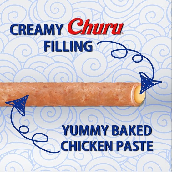 INABA Churu Rolls Rich in Chicken and Tuna Cat Treats | Grain-Free, Sugar Free, No Artificial Flavours Cat Snacks 40 g (Pack of 1) INABA Churu Rolls Rich in Chicken and Tuna Cat Treats | Grain-Free, Sugar Free, No Artificial Flavours Cat Snacks 40 g (Pack of 1)