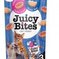 INABA Juicy Bites Rich in Chicken and Tuna Cat Treats, 98% Chicken Meat, 29% Protein, Grain Free, No Sugar, No By-Products, Premium Cat Treats from Japan, 33.9 g (Pack of 1) INABA Juicy Bites Rich in Chicken and Tuna Cat Treats, 98% Chicken Meat, 29% Protein, Grain Free, No Sugar, No By-Products, Premium Cat Treats from Japan, 33.9 g (Pack of 1)