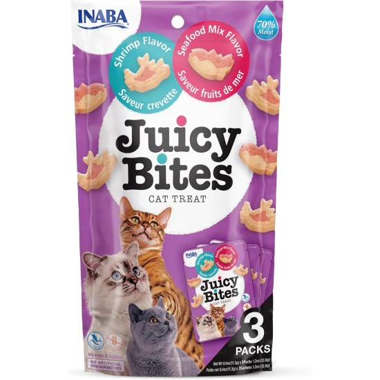 INABA Juicy Bites Rich in Chicken and Tuna Cat Treats, 98% Chicken Meat, 29% Protein, Grain Free, No Sugar, No By-Products, Premium Cat Treats from Japan, 33.9 g (Pack of 1) INABA Juicy Bites Rich in Chicken and Tuna Cat Treats, 98% Chicken Meat, 29% Protein, Grain Free, No Sugar, No By-Products, Premium Cat Treats from Japan, 33.9 g (Pack of 1)