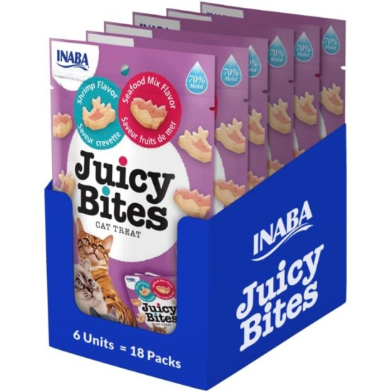 INABA Juicy Bites Rich in Chicken and Tuna Cat Treats, 98% Chicken Meat, 29% Protein, Grain Free, No Sugar, No By-Products, Premium Cat Treats from Japan, 33.9 g (Pack of 1) INABA Juicy Bites Rich in Chicken and Tuna Cat Treats, 98% Chicken Meat, 29% Protein, Grain Free, No Sugar, No By-Products, Premium Cat Treats from Japan, 33.9 g (Pack of 1)