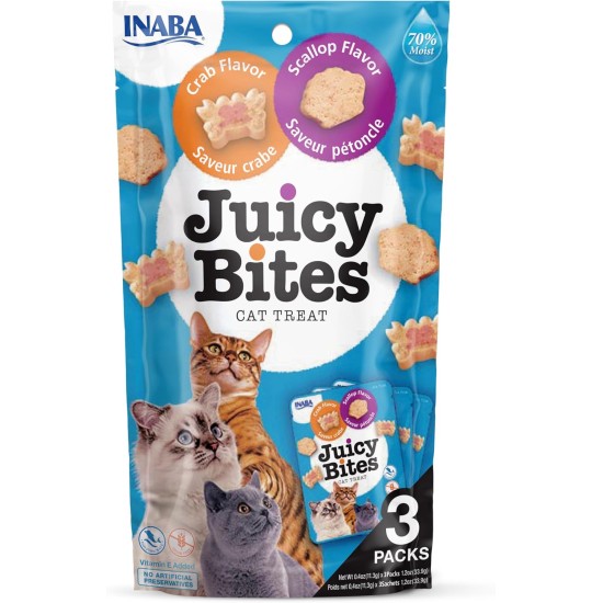INABA Juicy Bites Rich in Chicken and Tuna Cat Treats, 98% Chicken Meat, 29% Protein, Grain Free, No Sugar, No By-Products, Premium Cat Treats from Japan, 33.9 g (Pack of 1) INABA Juicy Bites Rich in Chicken and Tuna Cat Treats, 98% Chicken Meat, 29% Protein, Grain Free, No Sugar, No By-Products, Premium Cat Treats from Japan, 33.9 g (Pack of 1)