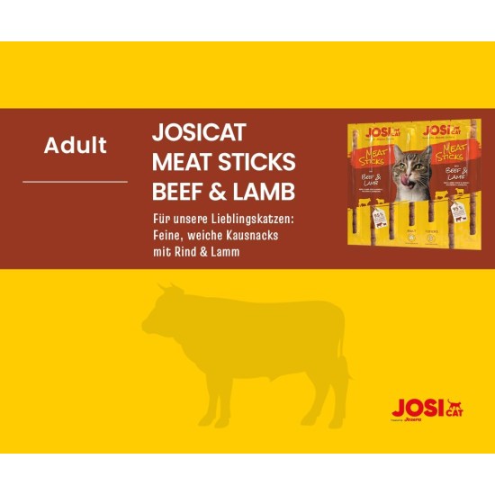 JosiCat Meat Sticks Salmon & Trout (20 x 35 g) | Delicious Chew Stick with Salmon & Trout | Cat Snack without Sugar & Artificial Flavour Enhancers | Grain-Free | Powered by Josera | 20 x 7 Sticks JosiCat Meat Sticks Salmon & Trout (20 x 35 g) | Delicious Chew Stick with Salmon & Trout | Cat Snack without Sugar & Artificial Flavour Enhancers | Grain-Free | Powered by Josera | 20 x 7 Sticks