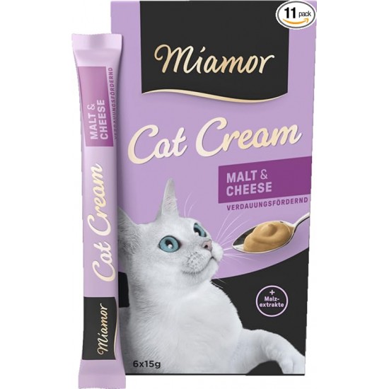 Miamor Cat Snack Malt Cream + Cheese 11 x 6 x 15 g Miamor Cat Snack Malt Cream + Cheese 11 x 6 x 15 g