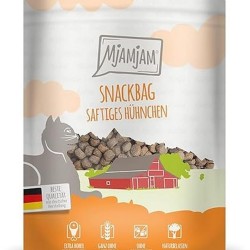 MjAMjAM Premium Cat Snack, Snack Bag, Juicy Chicken, Pack of 1 (1 x 125 g), Natural, No Synthetic Preservatives MjAMjAM Premium Cat Snack, Snack Bag, Juicy Chicken, Pack of 1 (1 x 125 g), Natural, No Synthetic Preservatives