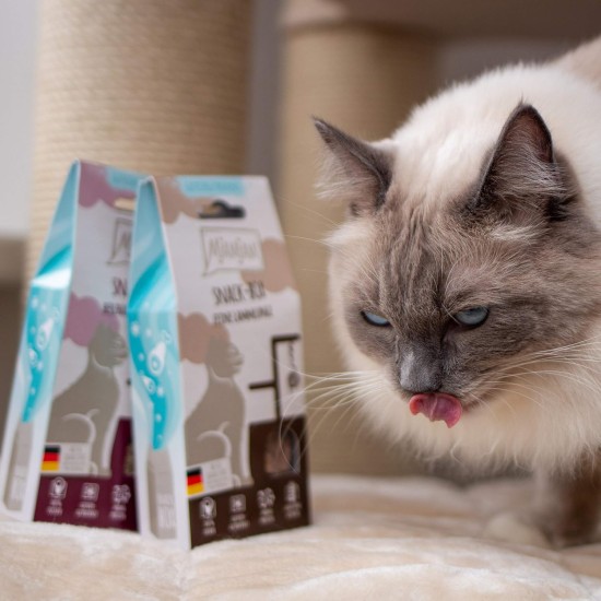 MjAMjAM Premium Cat Snack, Snack Bag, Juicy Chicken, Pack of 1 (1 x 125 g), Natural, No Synthetic Preservatives MjAMjAM Premium Cat Snack, Snack Bag, Juicy Chicken, Pack of 1 (1 x 125 g), Natural, No Synthetic Preservatives
