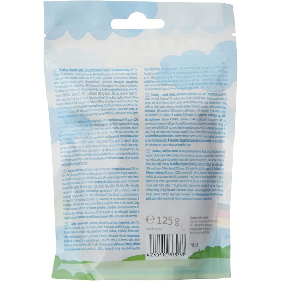 MjAMjAM Premium Cat Snack, Snack Bag, Juicy Chicken, Pack of 1 (1 x 125 g), Natural, No Synthetic Preservatives MjAMjAM Premium Cat Snack, Snack Bag, Juicy Chicken, Pack of 1 (1 x 125 g), Natural, No Synthetic Preservatives