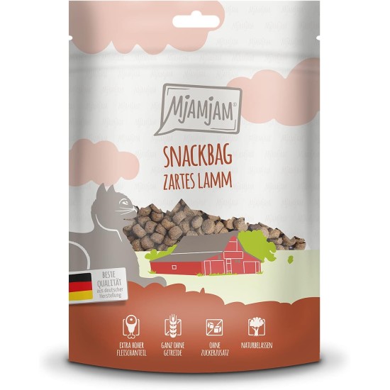 MjAMjAM Premium Cat Snack, Snack Bag, Juicy Chicken, Pack of 1 (1 x 125 g), Natural, No Synthetic Preservatives MjAMjAM Premium Cat Snack, Snack Bag, Juicy Chicken, Pack of 1 (1 x 125 g), Natural, No Synthetic Preservatives