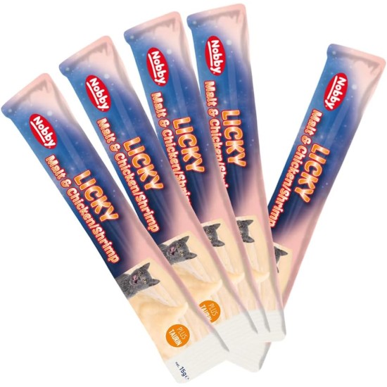 Nobby StarSnack LICKY Malt & Chicken/Shrimp 5 x 15 g Nobby StarSnack LICKY Malt & Chicken/Shrimp 5 x 15 g