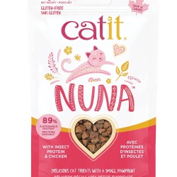 Nuna Treats, Insect Protein Based Treats for Cats, Insect Proteins and Chicken Meat, 60 g Nuna Treats, Insect Protein Based Treats for Cats, Insect Proteins and Chicken Meat, 60 g