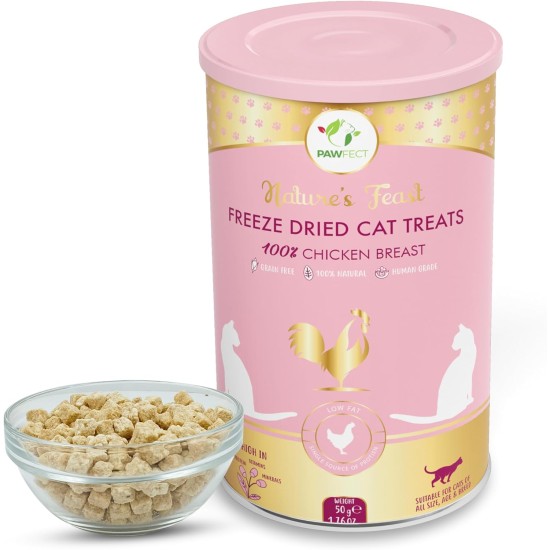 Pawfect Nature's Feast FD Cat Treat, Chicken Breast Pawfect Nature's Feast FD Cat Treat, Chicken Breast