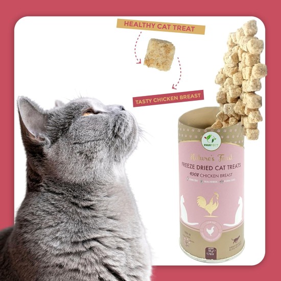 Pawfect Nature's Feast FD Cat Treat, Chicken Breast Pawfect Nature's Feast FD Cat Treat, Chicken Breast
