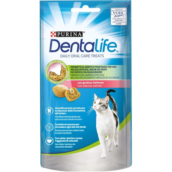 Purina Dentalife Snack Cat Salmon 8 Packs of 40g Purina Dentalife Snack Cat Salmon 8 Packs of 40g