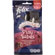 Purina Felix Cat Snack Play Tubes - 8 Packs of 50g for Adult Cats - Cat Snack with Turkey and Ham Purina Felix Cat Snack Play Tubes - 8 Packs of 50g for Adult Cats - Cat Snack with Turkey and Ham