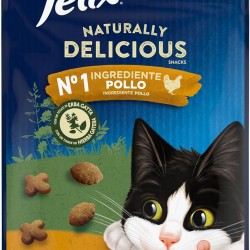 Purina Felix Naturally Delicious Snacks, Treats for Cats with Chicken, 8 Bags of 50 g Purina Felix Naturally Delicious Snacks, Treats for Cats with Chicken, 8 Bags of 50 g