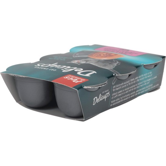 Rosewood Gobelets Délices Tuna & Chicken - Soft Cat Snacks, Natural Ingredients, Omega-3 & Omega-6, No Salt & Sugar, No Artificial Additives, 6 x 22 g Rosewood Gobelets Délices Tuna & Chicken - Soft Cat Snacks, Natural Ingredients, Omega-3 & Omega-6, No Salt & Sugar, No Artificial Additives, 6 x 22 g